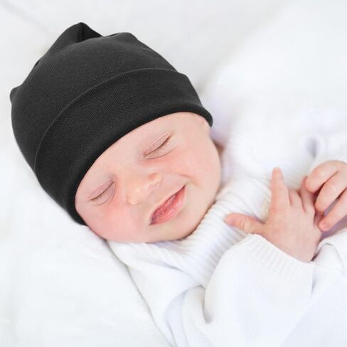 Baby Hats and Mittens Set Toddler Beanie Infant Cap Gloves Newborn Hospital Hats for Baby Boys Girls Essentials 0-6 Months in Kuwait