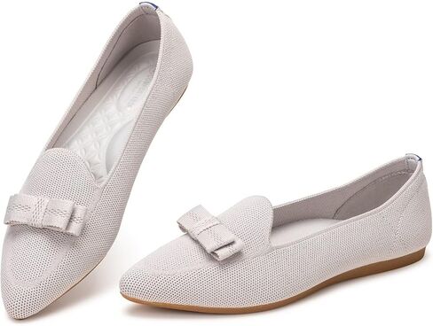 Bejinash Women's Loafer Flats عرضية متماسكة من النسيج خفيفة الوزن أحذية أنيقة قابلة للغسل أنيقة أحذية الدانتيل ذات الدانتيل ذات الدانتيل. in Kuwait