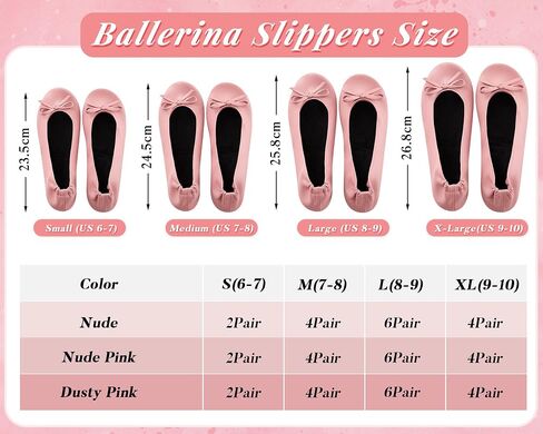 Jecery 48 Pairs Pink Floral Bridal Shower Supplies Wedding Foldable Flat Set Ballerina Slippers Floral Party Signs Portable Travel Ballet Flat Bulk Wedding Dancing Shoes for Guests Bridesmaids in Kuwait