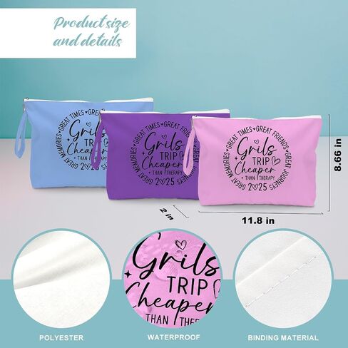 Fokongna 3pcs Girls Trip Gifts Bag Bag Wet Dry Bag Bag Bag Bag Favors for Swimsuit Bag Bag Bag Bag Bag Essentials للنساء ، و Gy Gym Gym Bag Bet Dry For Swimsuit Dirty Diaper Gipts in Kuwait