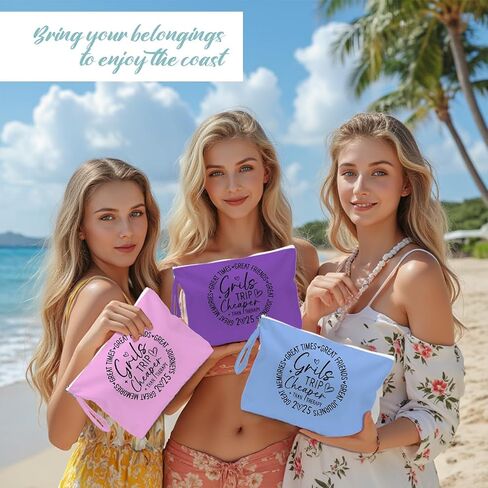 Fokongna 3pcs Girls Trip Gifts Bag Bag Wet Dry Bag Bag Bag Bag Favors for Swimsuit Bag Bag Bag Bag Bag Essentials للنساء ، و Gy Gym Gym Bag Bet Dry For Swimsuit Dirty Diaper Gipts in Kuwait