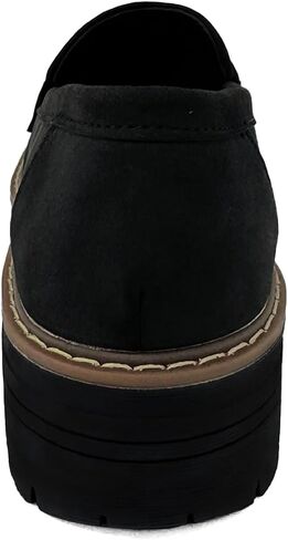 Bandkos Women's Platform Loafers Shoes Slip On-Suede Chunky Dress Loafers for Work, Casual Womens Business Penny Loafers in Kuwait