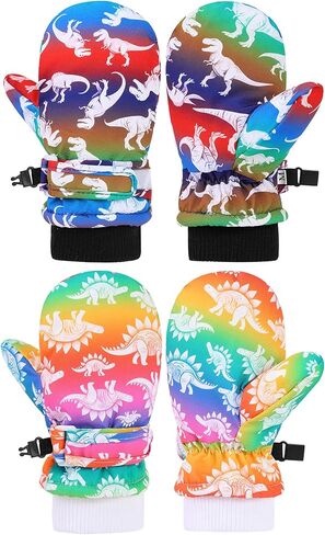 Toddler Snow Gloves Toddler Waterproof Mittens Kids Ski Gloves Kids Mittens Baby Winter Mittens for Boys Girls in Saudi Arabia