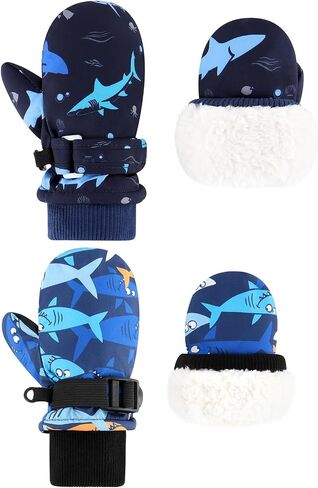 Toddler Snow Gloves Toddler Waterproof Mittens Kids Ski Gloves Kids Mittens Baby Winter Mittens for Boys Girls in Saudi Arabia