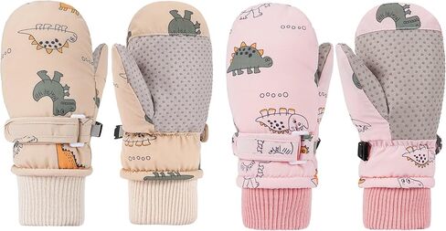 اصطف Yoofoss Fleece طفل صغير من القفازات الثلجية للطفل للبنين والبنات in Kuwait
