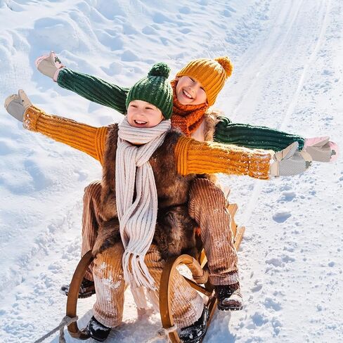 اصطف Yoofoss Fleece طفل صغير من القفازات الثلجية للطفل للبنين والبنات in Kuwait