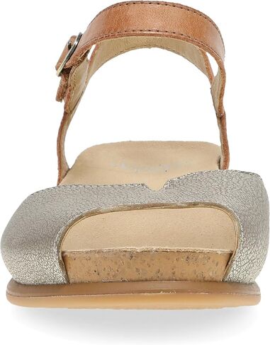 Dansko Cass Peep-Toe Wedge Sandal for Women -Low Profile Wedge with Arch Support, Adjustable Fit for Walking Comfort in Saudi Arabia