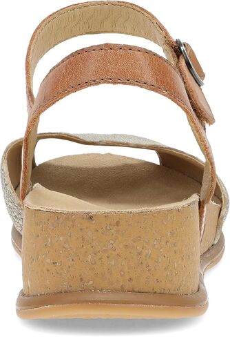 Dansko Cass Peep-Toe Wedge Sandal for Women -Low Profile Wedge with Arch Support, Adjustable Fit for Walking Comfort in Saudi Arabia