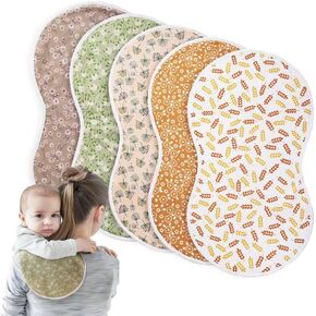 Pack of 5,Baby Burp Cloths,Soft and Absorbent,Unisex,Easy to Use