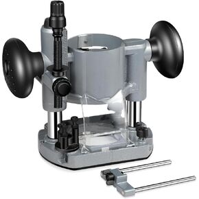 Compact Router Plunge Base For Compact Router, Aluminum Plunge Router Bracket Compatible with 65mm Diameter Palm Router