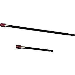 2PCS Magnetic Bit Extensions Set Magnetic Bit Holder Universal 1/4" Hex Shank Quick Release Magnetic Drill Bit Holder Extension Set Screwdriver Holder-Rose red (6 inch, 12 inch)