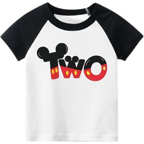 Luke and Lulu 2nd Birthday Shirt, Raglan Sleeve - Mouse Themed Outfit for Boys - Premium Cotton, Cozy, True to Size, 2T