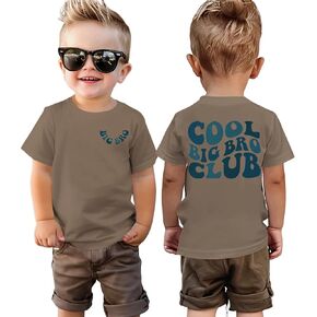 BOUTIKOME Big Brother Shirts Toddler Baby Boy Cool Big Bro Club T-Shirt Summer Tees Announcement Outfit Short Sleeve Tops in Saudi Arabia