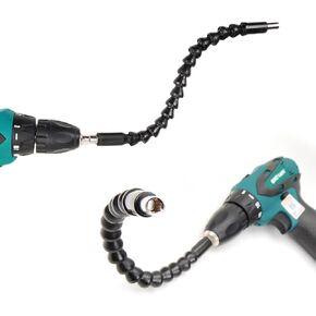 Yosoo 2 Pcs 11.4 Inch Flexible Extension Screwdriver Bit Holder with Magnetic Quick Connect Drive Shaft Tip Extend Drive Quick Connect Adaptor Size 1/4 ''