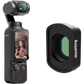 Wide-Angle Lens Compatible with DJI Osmo Pocket 3, Magnetic Attach/Multi-Coated/Optical Glass