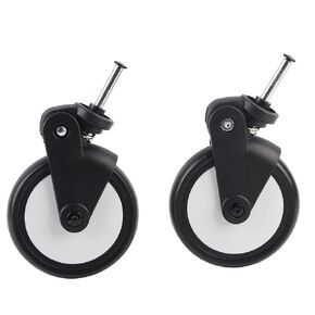 Baby Strollers Wheels, Rubber Strollers Front and Rear Wheels Accessories for Yoya/Vovo Wheel Kids Carriage with Tools(A Pair of Front Wheels)