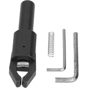 CNC Bar Puller, CNC Lathe Feeder Pull Clip, Lathe Straight Handle Pullers One Piece Jaw for Welding for Machining(20mm)