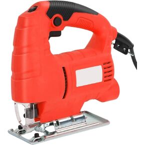 Corded Jigsaw, 800W Brushless Jig Saw Tool Electric Power Cutter with 6 Variable Speed, 0°-45° Bevel Cuts, 3 Position Orbital Action for Straight Curve Circle Cutting