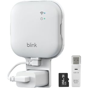256GB MicroSD Card and All-New Blink Sync Module XR Mount, No-Drilling Sync Module Mount for Blink Outdoor Indoor Security System with Short USB-C Cable (Sync Module XR is NOT Included)