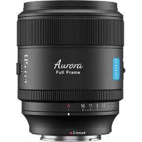 Sirui Aurora 85mm F1.4 Full Frame Auto Focus Lens ، Telephoto Prime Portrait Lens for Z Mount Cameras ، Black