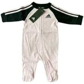 adidas Baby Girl 3s Zip Sleep & Play - Light Purple - 3M