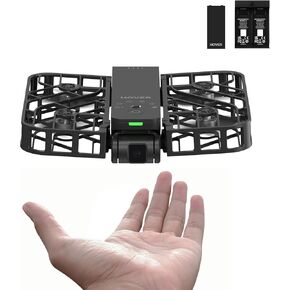 X1 Self-Flying Camera, Pocket-Sized Drone HDR Video Capture, Palm Takeoff, Intelligent Flight Paths, Follow-Me Mode, Foldable Action Camera with Hands-Free Control Black (Combo)