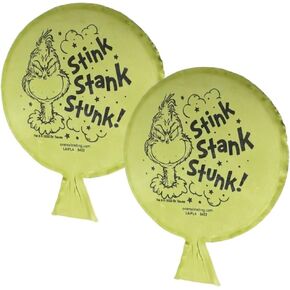 Fun Express Dr. Seuss The Grinch Mini Green Rubber Whoopee Cushion Set, 4" x 5.5" - Perfect for Classroom Prizes, Themed Events, & More