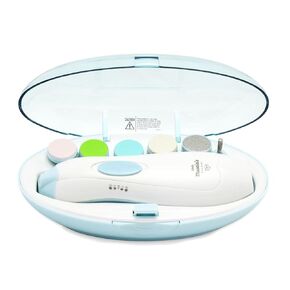 ملف Trimmer Little Martin’s Drailer Baby Nailmer مع طقم آمن للأظافر الكهربائية لخليط الأطفال للأطفال حديثي الولادة أطفال الأطفال والأظافر - Care و Polish and Trim - يتم تشغيل البطارية (AA)