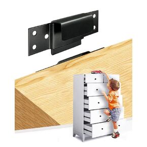 Furniture Anchors to Wall for Baby Proofing Anti Tip Wall Anchors 6 Pack Heavy Duty Dresser Safety Bracket Mount Strap Cabinet