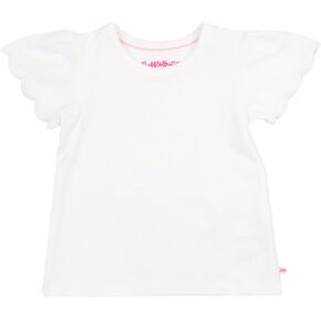 RuffleButts Baby/Toddler Girls Short Sleeve Scallop Tee Shirt