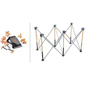 BORA Centipede Workstand CK625 30In X 24In X 48In Steel Centipede Work Support Sawhorse With Bonus Accessories