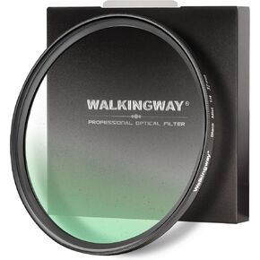 WalkingWay 55mm Black Diffusion 1/2 Filter Mist Dreamy Cinematic Effect Filter with Ultra Slim and Multicoating Optical Glass for Video/Vlog/Portrait Photography