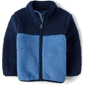 The Children's Place,Baby Boys,and Toddler Cozy Fuzzy Sherpa Jacket,Morningsky,5 Years