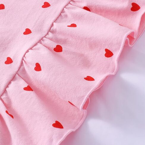 CM C&M WODRO Baby Girl Clothes Valentines Day Toddler Outfit Love Shirt Ruffle Long Sleeve Sweatshirts Top Pants Legging Set in Kuwait