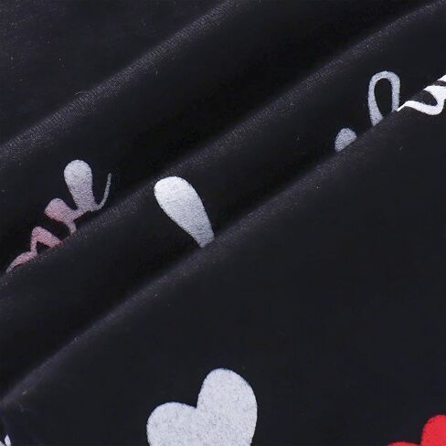 CM C&M WODRO Baby Girl Clothes Valentines Day Toddler Outfit Love Shirt Ruffle Long Sleeve Sweatshirts Top Pants Legging Set in Kuwait