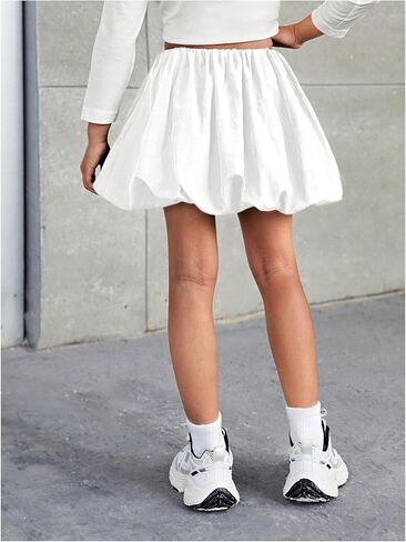 MakeMeChic Toddler Girls Skirt Bubble Mini Skirts Ruffle Skirts Girls Clothes in Saudi Arabia