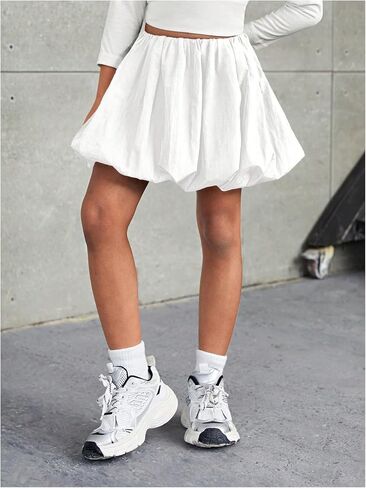 MakeMeChic Toddler Girls Skirt Bubble Mini Skirts Ruffle Skirts Girls Clothes in Saudi Arabia