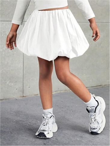 MakeMeChic Toddler Girls Skirt Bubble Mini Skirts Ruffle Skirts Girls Clothes in Saudi Arabia