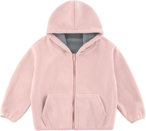 Kids Zip Hoodie for Winter&Autumn, Toddler Fleece Jacket Coat for Kids Age 3Y-14Y in Saudi Arabia