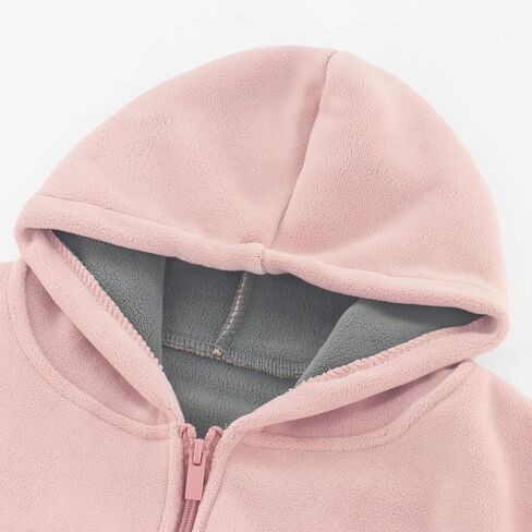Kids Zip Hoodie for Winter&Autumn, Toddler Fleece Jacket Coat for Kids Age 3Y-14Y in Saudi Arabia