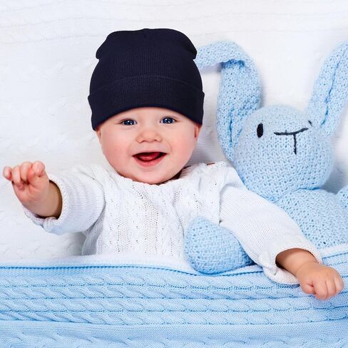 Geyoga 6 Pack Baby Beanie Hats Soft Cozy Knit Beanies for Toddler Boys Girls 6-24 Months in Saudi Arabia