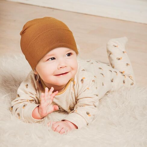 Geyoga 6 Pack Baby Beanie Hats Soft Cozy Knit Beanies for Toddler Boys Girls 6-24 Months in Saudi Arabia