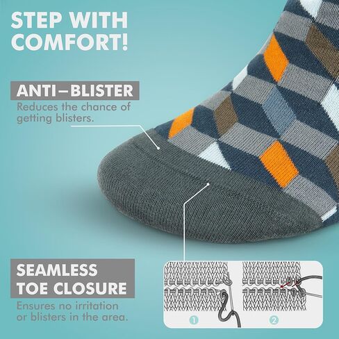 جوارب GoWith الرجالية، رايون مصنوعة من الخيزران الناعم والمريح وخفيف الوزن، جوارب رفيعة قابلة للتنفس، صندوق هدايا in Kuwait