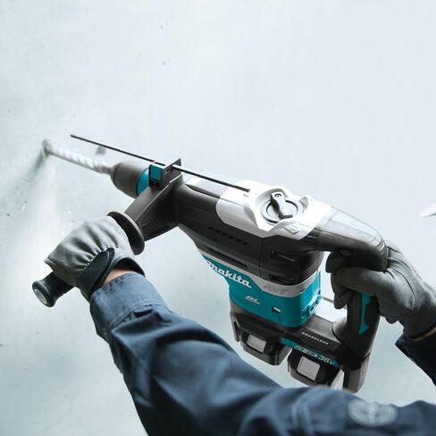 Makita XRH07PTU 18V X2 LXT LITHIUM-ION (36V) بدون فرش من 1-9/16 "AVT Rotary Hammer Advanced ، تقبل SDS-MAX بت ، AWS (5.0AH) in Kuwait