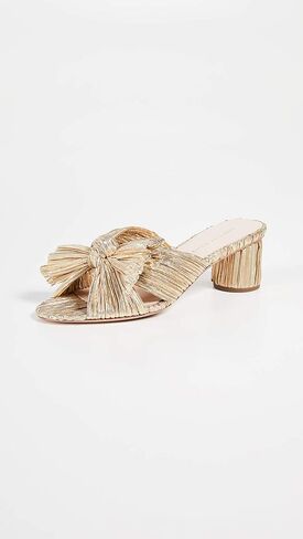 Loeffler Randall Women's Emilia Pleated Bow Sandals in Saudi Arabia