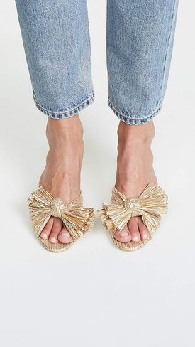 Loeffler Randall Women's Emilia Pleated Bow Sandals in Saudi Arabia