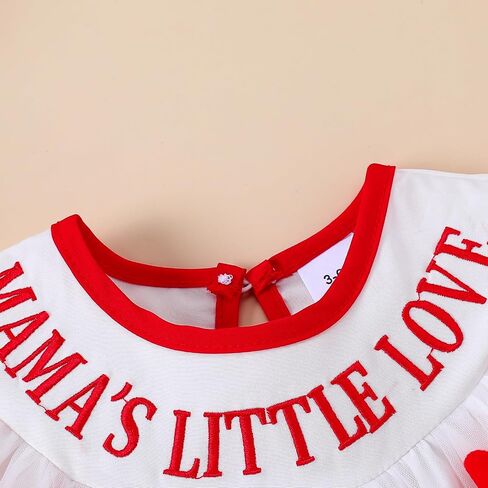 Toddler Baby Girl Valentines Dress My First Valentines Day Outfit Princess Heart Dresses Kids Dresses Casual Clothes in Saudi Arabia