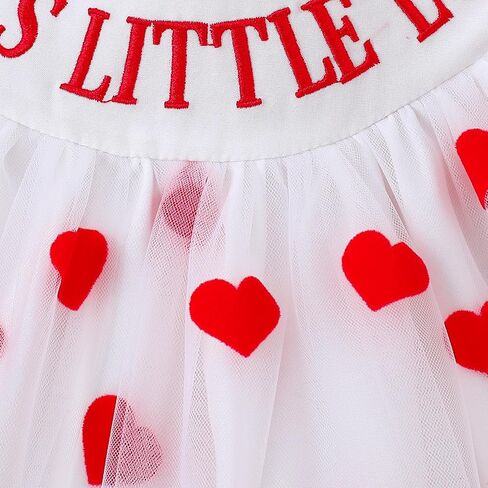 Toddler Baby Girl Valentines Dress My First Valentines Day Outfit Princess Heart Dresses Kids Dresses Casual Clothes in Saudi Arabia