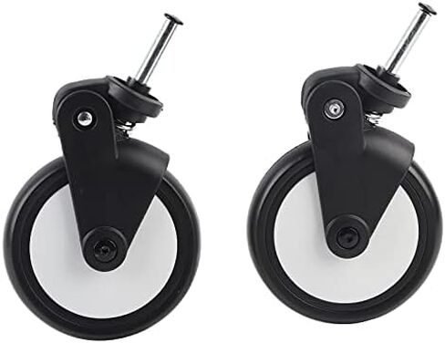 Baby Strollers Rubber Wheels, Baby Strollers Front/Back Wheels Replacement Accessories for Yoya Vovo Wheel Kids Carriage with Tools(1 Pair Front Wheel) in Saudi Arabia