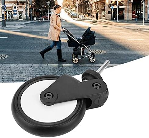 Baby Strollers Rubber Wheels, Baby Strollers Front/Back Wheels Replacement Accessories for Yoya Vovo Wheel Kids Carriage with Tools(1 Pair Front Wheel) in Saudi Arabia